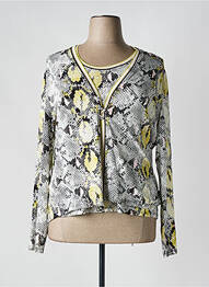 Twin-set coupe cintrée jaune DIVAS femme