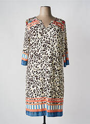 Robe mi-longue beige FUEGO WOMAN pour femme seconde vue