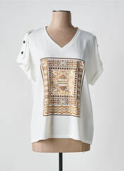 T-shirt beige LESLIE pour femme seconde vue