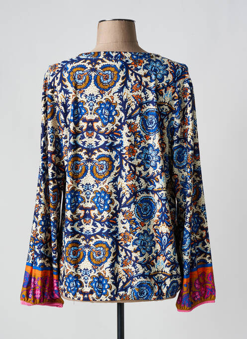 Blouse bleu K-DESIGN pour femme