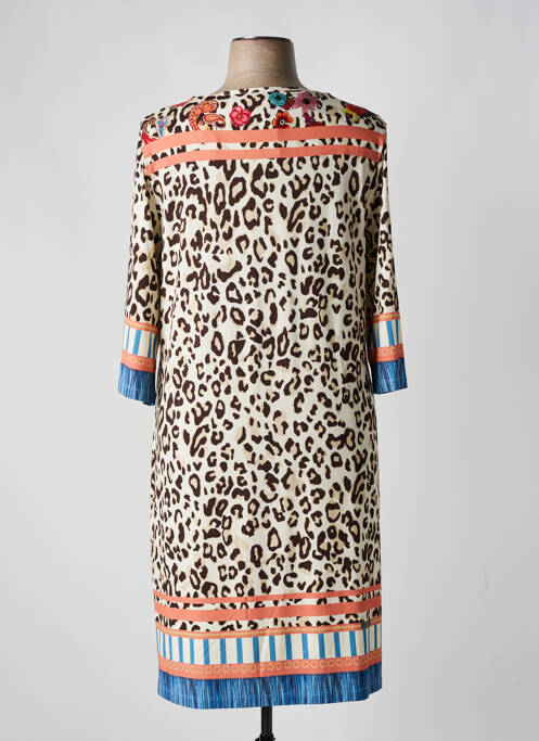 Robe mi-longue beige FUEGO WOMAN pour femme