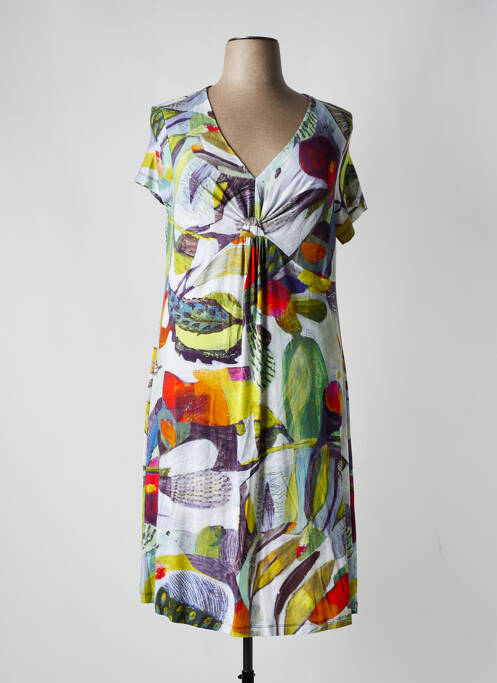 Robe mi-longue gris DOLCEZZA pour femme