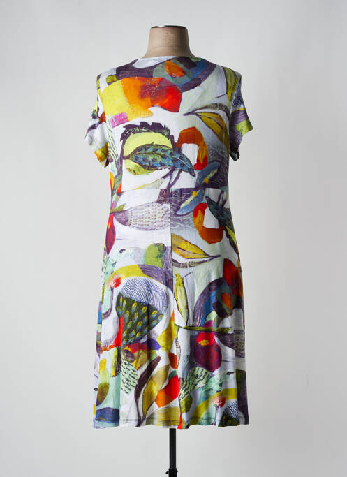 Robe mi-longue gris DOLCEZZA pour femme