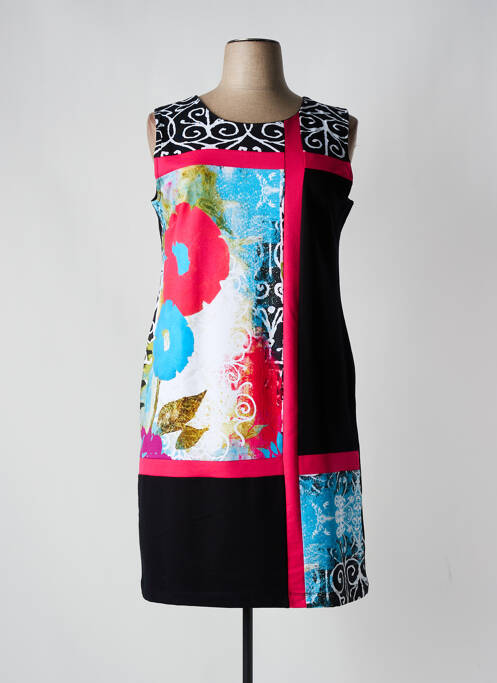 Robe mi-longue noir DOLCEZZA pour femme