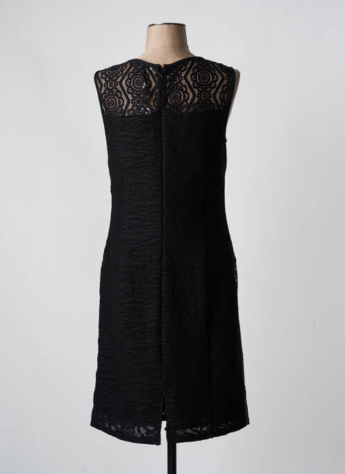 Robe mi-longue noir LESLIE pour femme