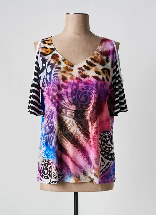 T-shirt rose BLEU D'AZUR pour femme