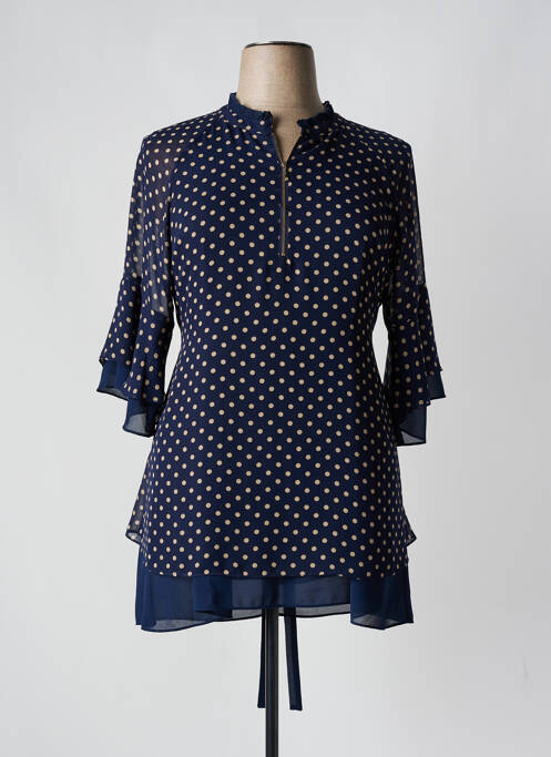 Tunique manches longues bleu FRED SABATIER pour femme