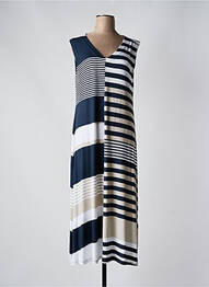 Robe longue sans manche sans manche bleu EVER SASSY femme