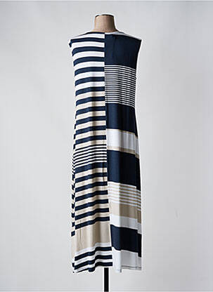 Robe longue sans manche sans manche bleu EVER SASSY femme