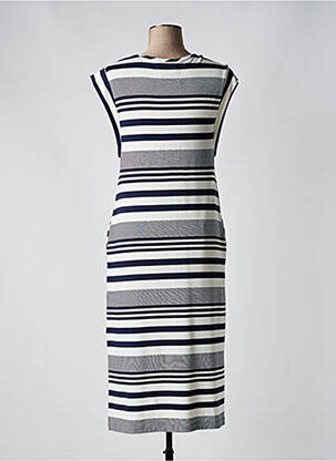 Robe mi-longue manches courtes manches courtes bleu GUITARE femme