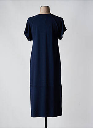 Robe mi-longue manches courtes manches courtes bleu GUITARE femme