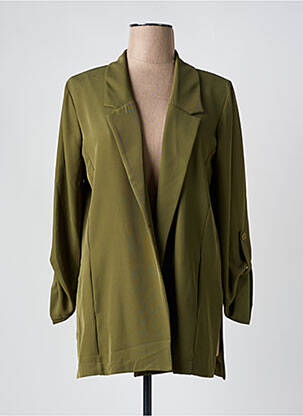 Blazer coupe cintrée vert ELEONORA AMADEI femme