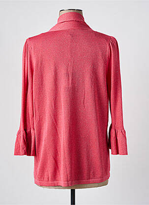 Gilet manches longues manches 3/4 rose K-DESIGN femme