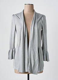Gilet manches longues manches 3/4 gris K-DESIGN femme