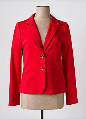 Blazer poches rouge ELEONORA AMADEI femme
