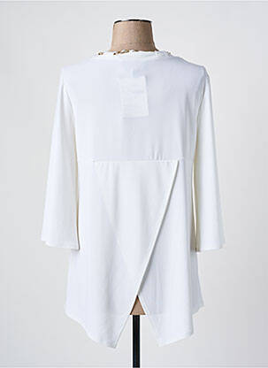 Tunique manches longues poignets évasés beige FRANK LYMAN femme