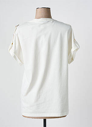 T-shirt coupe droite manches courtes beige LESLIE femme