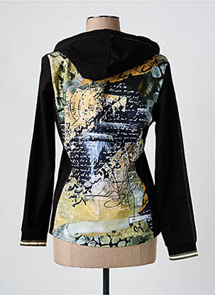 Veste casual col rond noir DOLCEZZA femme