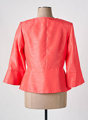 Veste chic tissage crêpe rose ELEONORA AMADEI femme