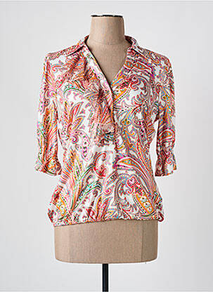 Polo manches 3/4 manches 3/4 orange K-DESIGN femme