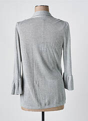 Gilet manches longues gris K-DESIGN pour femme seconde vue