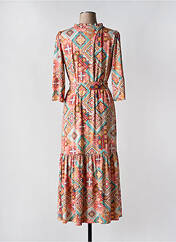 Robe longue orange K-DESIGN pour femme seconde vue