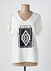 T-shirt beige LESLIE pour femme seconde vue