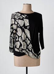 T-shirt noir ELEONORA AMADEI pour femme seconde vue