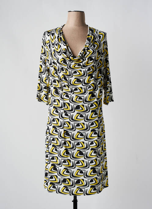 Robe courte jaune ELEONORA AMADEI pour femme