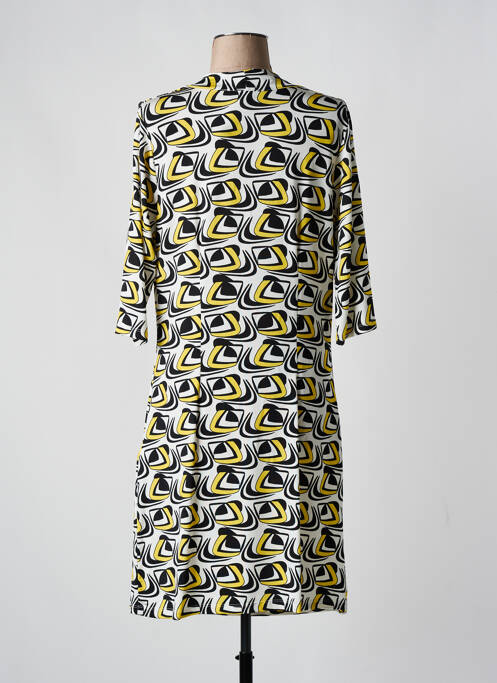 Robe courte jaune ELEONORA AMADEI pour femme