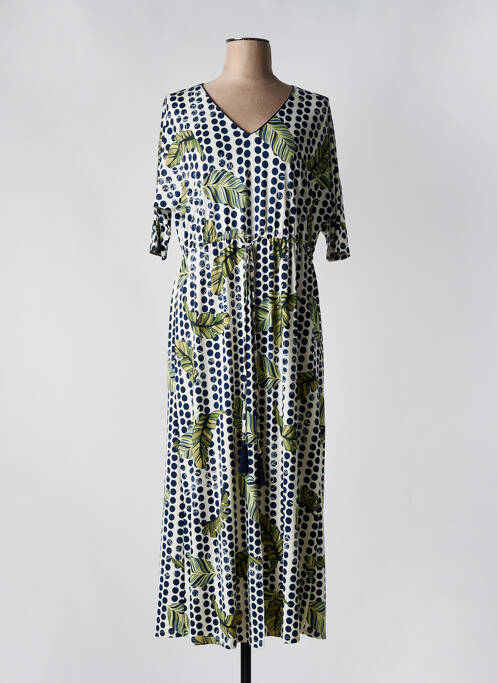 Robe longue bleu K-DESIGN pour femme