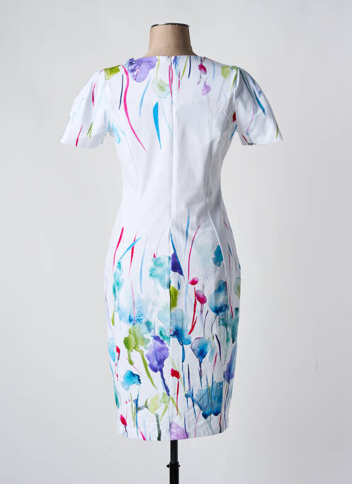 Robe mi-longue blanc DOLCEZZA pour femme