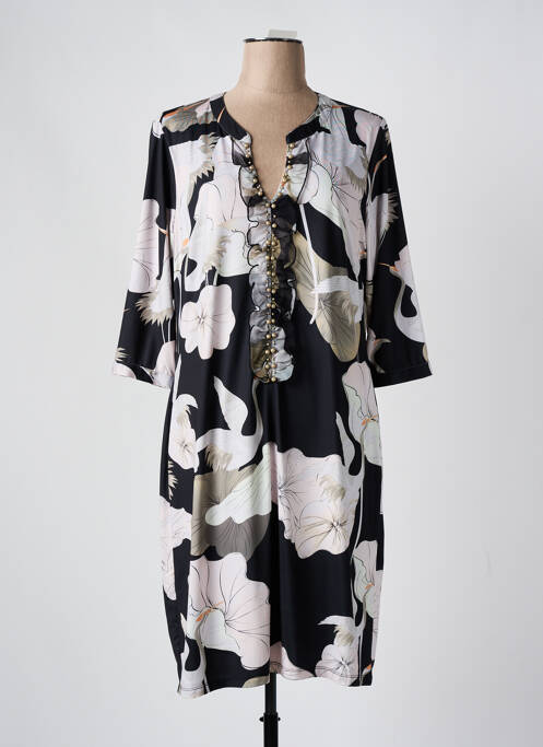 Robe mi-longue noir K-DESIGN pour femme