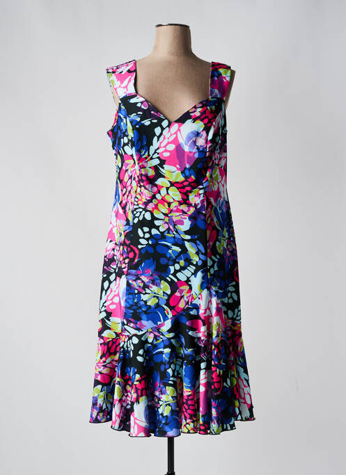 Robe mi-longue noir SPG WOMAN pour femme