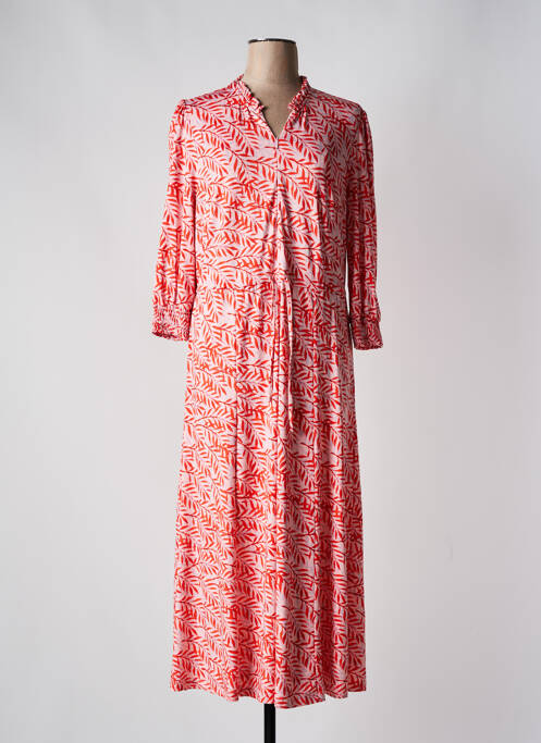 Robe mi-longue rouge K-DESIGN pour femme