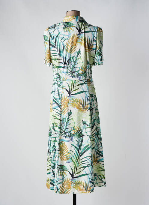 Robe mi-longue vert K-DESIGN pour femme