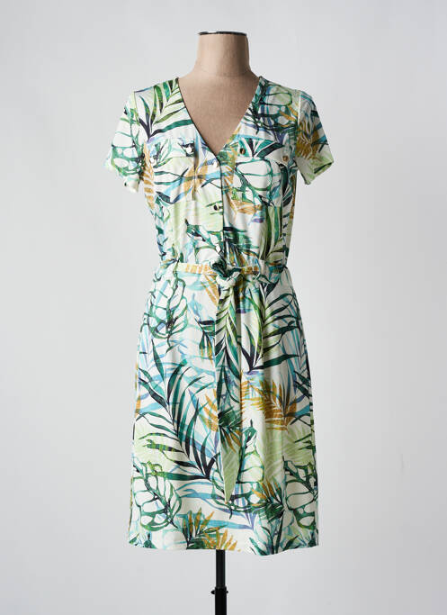 Robe mi-longue vert K-DESIGN pour femme