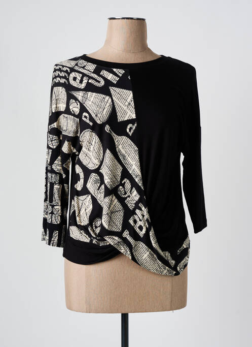 T-shirt noir ELEONORA AMADEI pour femme