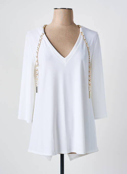 Tunique manches longues beige FRANK LYMAN pour femme