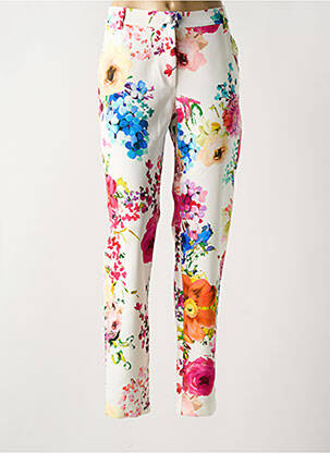 Pantalon slim poches blanc BLEU D'AZUR femme