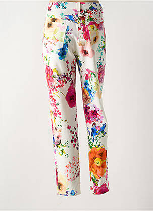 Pantalon slim poches blanc BLEU D'AZUR femme