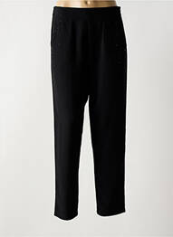 Pantalon droit taille élastique noir DOLCEZZA femme