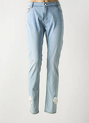 Jeans coupe slim poches bleu LESLIE femme