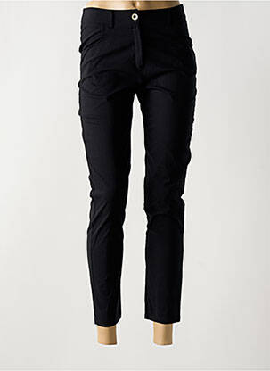 Pantalon slim fermeture zippée sous rabat boutonné noir OLIVIER PHILIPS femme