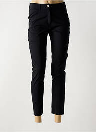 Pantalon slim fermeture zippée sous rabat boutonné noir OLIVIER PHILIPS femme