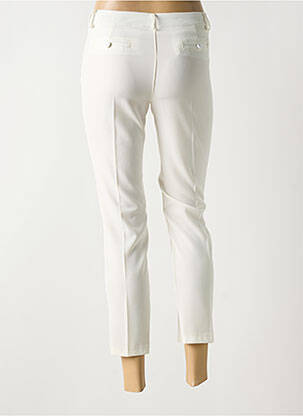 Pantalon 7/8 slim blanc ELEONORA AMADEI femme