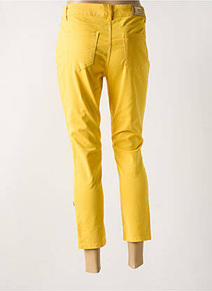 Pantalon 7/8 poches jaune LESLIE femme