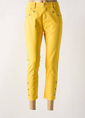 Pantalon 7/8 jaune LESLIE pour femme seconde vue
