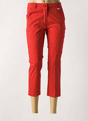 Pantalon 7/8 rouge ELEONORA AMADEI pour femme seconde vue