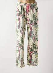 Pantalon droit beige K-DESIGN pour femme seconde vue